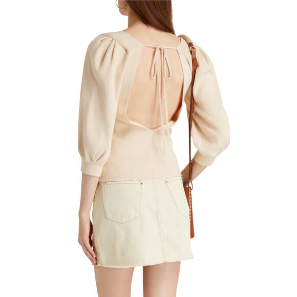 BA&SH Savannah ribbed cotton-blend sweater Size 0 - Picture 2 of 4